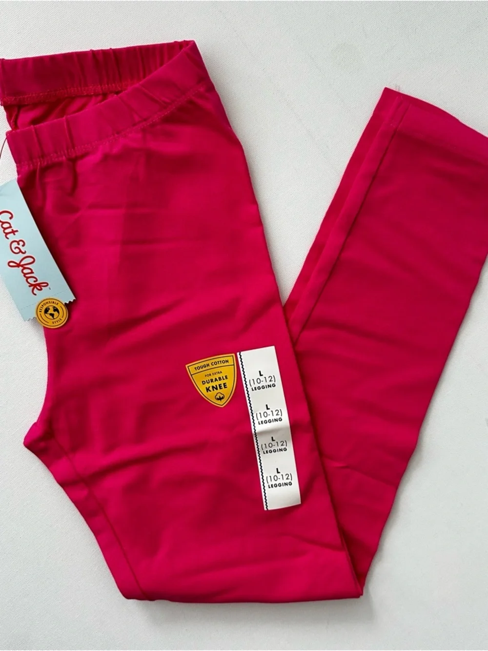 Cat & Jack Hot Pink Girls' Leggings Size L (10-12)